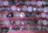 CTG1426 15.5 inches 2mm faceted round emerald gemstone beads