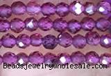 CTG1439 15.5 inches 2mm faceted round garnet beads wholesale