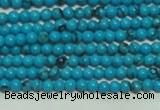 CTG144 15.5 inches 3mm round tiny blue turquoise beads wholesale