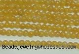 CTG148 15.5 inches 3mm round tiny yellow jade beads wholesale