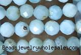 CTG1496 15.5 inches 3mm faceted round larimar gemstone beads