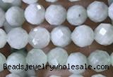 CTG1554 15.5 inches 4mm faceted round jade beads wholesale