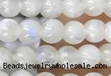 CTG1580 15.5 inches 4mm round white moonstone beads wholesale