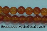 CTG16 15.5 inch 4mm round B grade tiny red agate beads wholesale