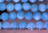 CTG1609 15.5 inches 3mm faceted round tiny amazonite beads