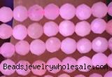 CTG1634 15.5 inches 2.5mm faceted round tiny pink opal beads