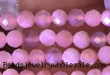 CTG1645 15.5 inches 3mm faceted round tiny moonstone beads