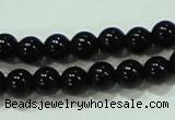 CTG18 15.5 inches 3mm round A grade tiny black agate beads