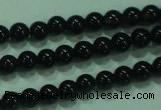 CTG19 15.5 inches 3mm round B grade tiny black agate beads