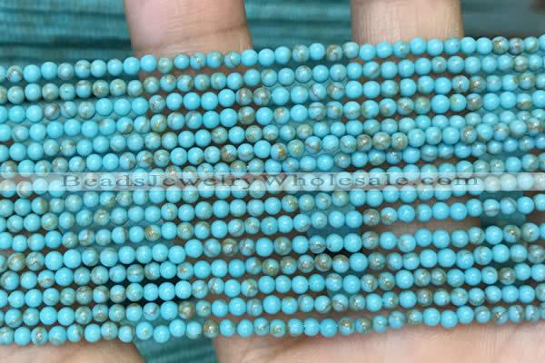 CTG2084 15 inches 2mm,3mm synthetic turquoise gemstone beads