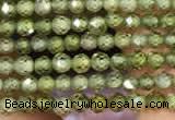 CTG2102 15 inches 2mm faceted round tiny quartz glass beads