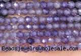 CTG2104 15 inches 2mm faceted round tiny quartz glass beads