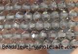 CTG2107 15 inches 2mm faceted round tiny ice obsidian beads