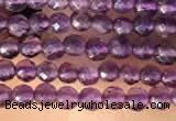 CTG2123 15 inches 2mm,3mm & 4mm faceted round amethyst gemstone beads