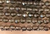 CTG2124 15 inches 2mm,3mm faceted round smoky quartz gemstone beads