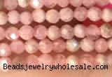 CTG2139 15 inches 2mm,3mm faceted round rhodochrosite gemstone beads