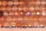 CTG2142 15 inches 2mm,3mm faceted round golden sunstone beads