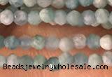 CTG2154 15 inches 2mm,3mm faceted round amazonite gemstone beads