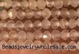 CTG2156 15 inches 2mm,3mm faceted round white moonstone beads