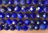 CTG2159 15 inches 2mm,3mm faceted round lapis lazuli beads