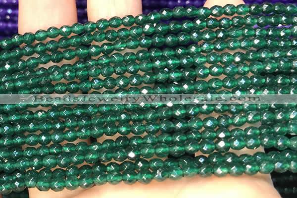 CTG2225 15 inches 2mm,3mm faceted round candy jade beads