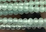 CTG2249 15 inches 2mm faceted round natural prehnite beads