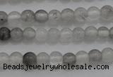 CTG253 15.5 inches 3mm round tiny cloudy quartz beads wholesale