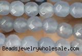 CTG2530 15.5 inches 4mm faceted round agate beads wholesale