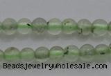 CTG255 15.5 inches 3mm round tiny green rutilated quartz beads