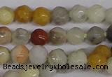 CTG300 15.5 inches 3mm faceted round ting crazy lace agate beads