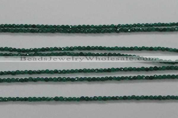 CTG415 15.5 inches 2mm faceted round tiny dyed candy jade beads