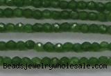 CTG416 15.5 inches 2mm faceted round tiny dyed candy jade beads