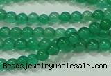 CTG42 15.5 inches 2mm round grade A tiny green agate beads wholesale