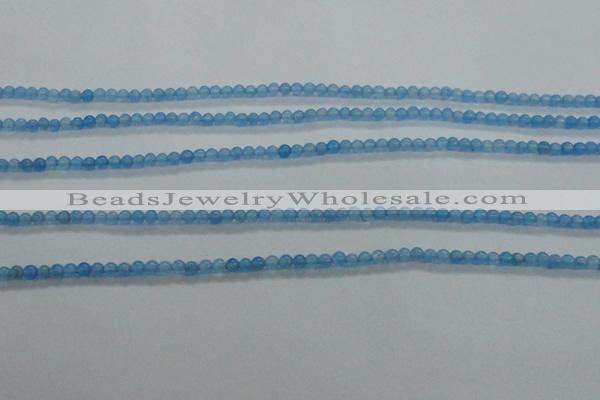 CTG439 15.5 inches 2mm round tiny dyed candy jade beads wholesale