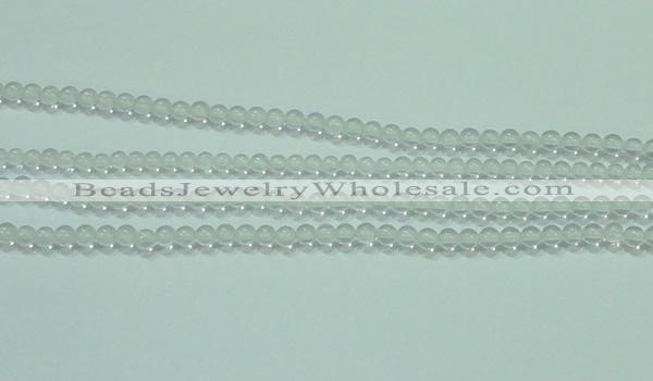 CTG44 15.5 inches 2mm round tiny white crystal beads wholesale