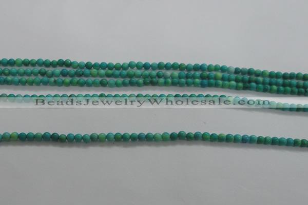 CTG440 15.5 inches 2mm round tiny natural turquoise beads wholesale