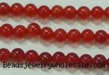 CTG52 15.5 inches 2mm round grade AA tiny red agate beads wholesale