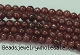 CTG53 15.5 inches 2mm round grade AA tiny garnet beads wholesale