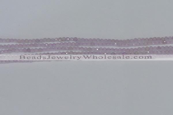 CTG621 15.5 inches 2mm faceted round lavender amethyst beads