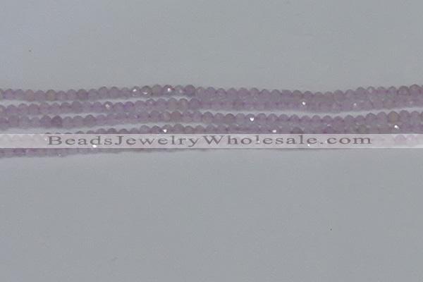 CTG622 15.5 inches 3mm faceted round lavender amethyst beads