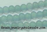 CTG66 15.5 inches 3mm round tiny dyed white jade beads wholesale