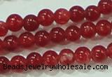 CTG67 15.5 inches 3mm round tiny dyed white jade beads wholesale