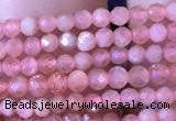 CTG715 15.5 inches 2mm faceted round tiny rhodochrosite beads