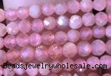 CTG716 15.5 inches 3mm faceted round tiny rhodochrosite beads