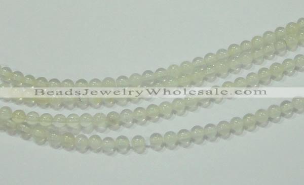 CTG79 15.5 inches 3mm round tiny white chalcedony beads wholesale