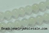 CTG84 15.5 inches 3mm round tiny white jade beads wholesale