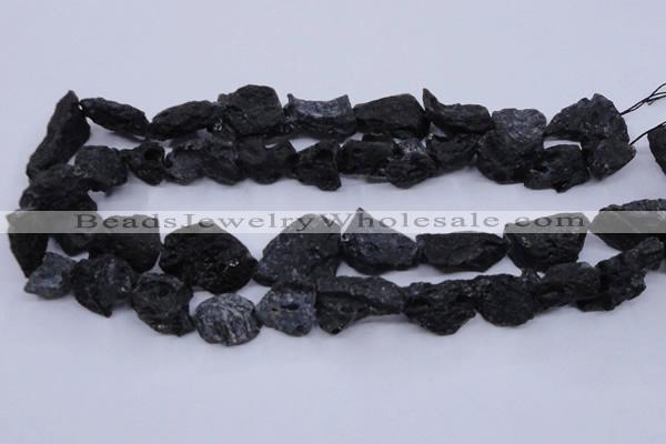 CTK10 15.5 inches 12*16mm - 18*25mm nuggets tektite gemstone beads