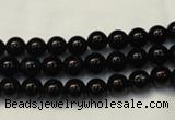 CTO101 15.5 inches 6mm round natural black tourmaline beads