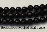 CTO102 15.5 inches 8mm round natural black tourmaline beads