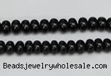 CTO119 15.5 inches 7*11mm rondelle black tourmaline beads